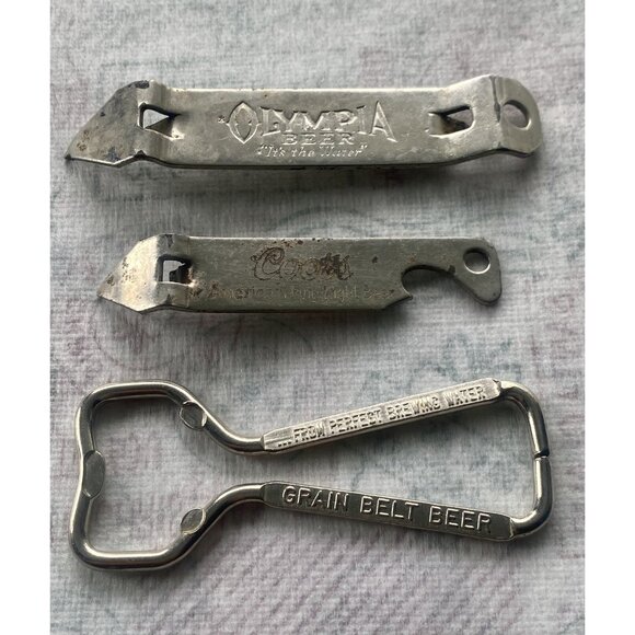 Vtg Lot 1950s Grain Belt Beer Metal Wire Bottle Opener Coors Olympia openers - Picture 6 of 6